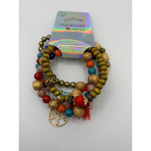Multicolor Beaded Bracelets NWOT